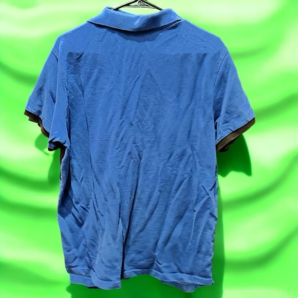 U.S. Polo Assn. Blue Black Striped Polo Shirt -1990 LARGE - Picture 2 of 4